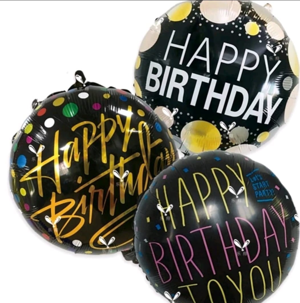 Happy birthday foil ballon