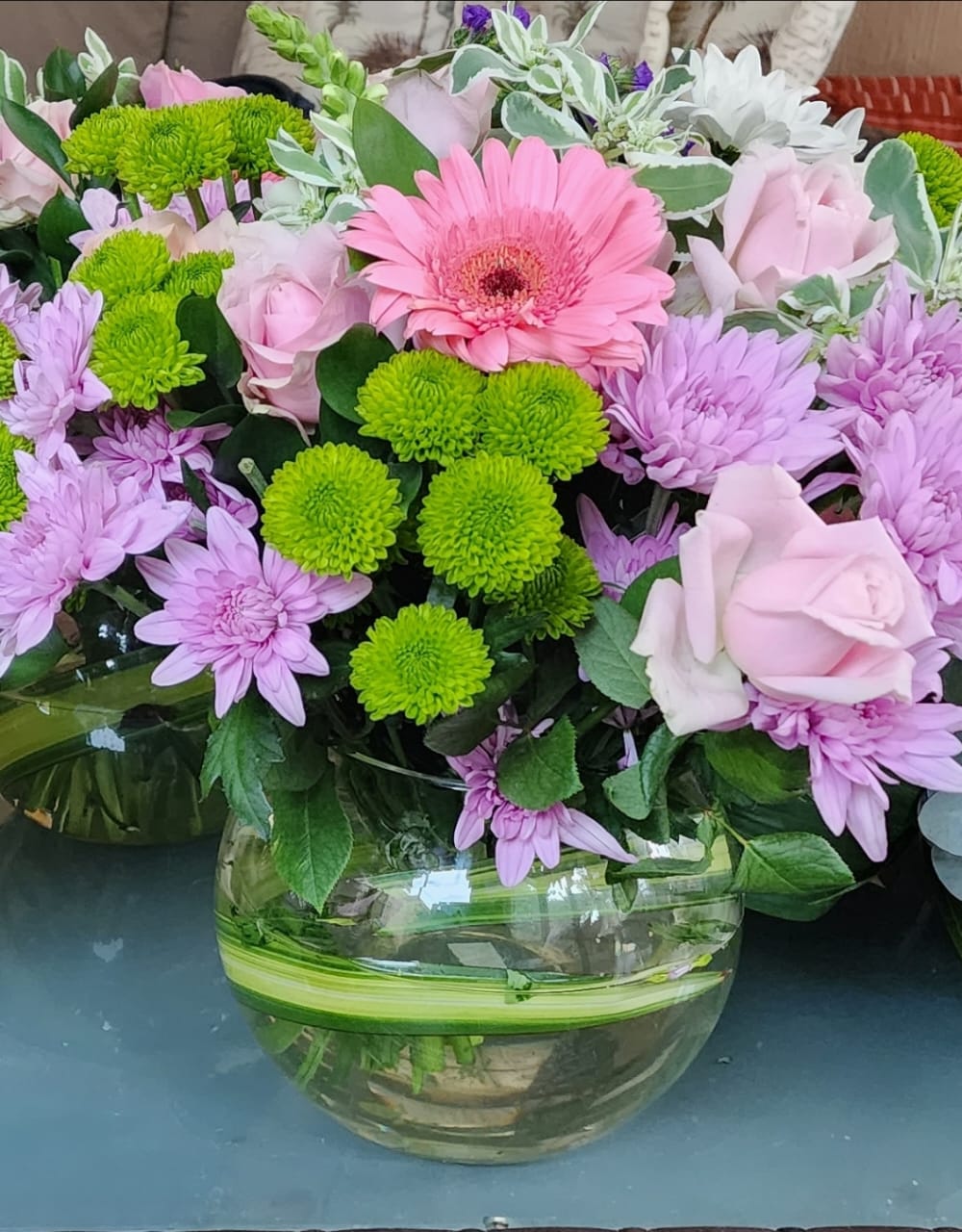 Pink fish bowl