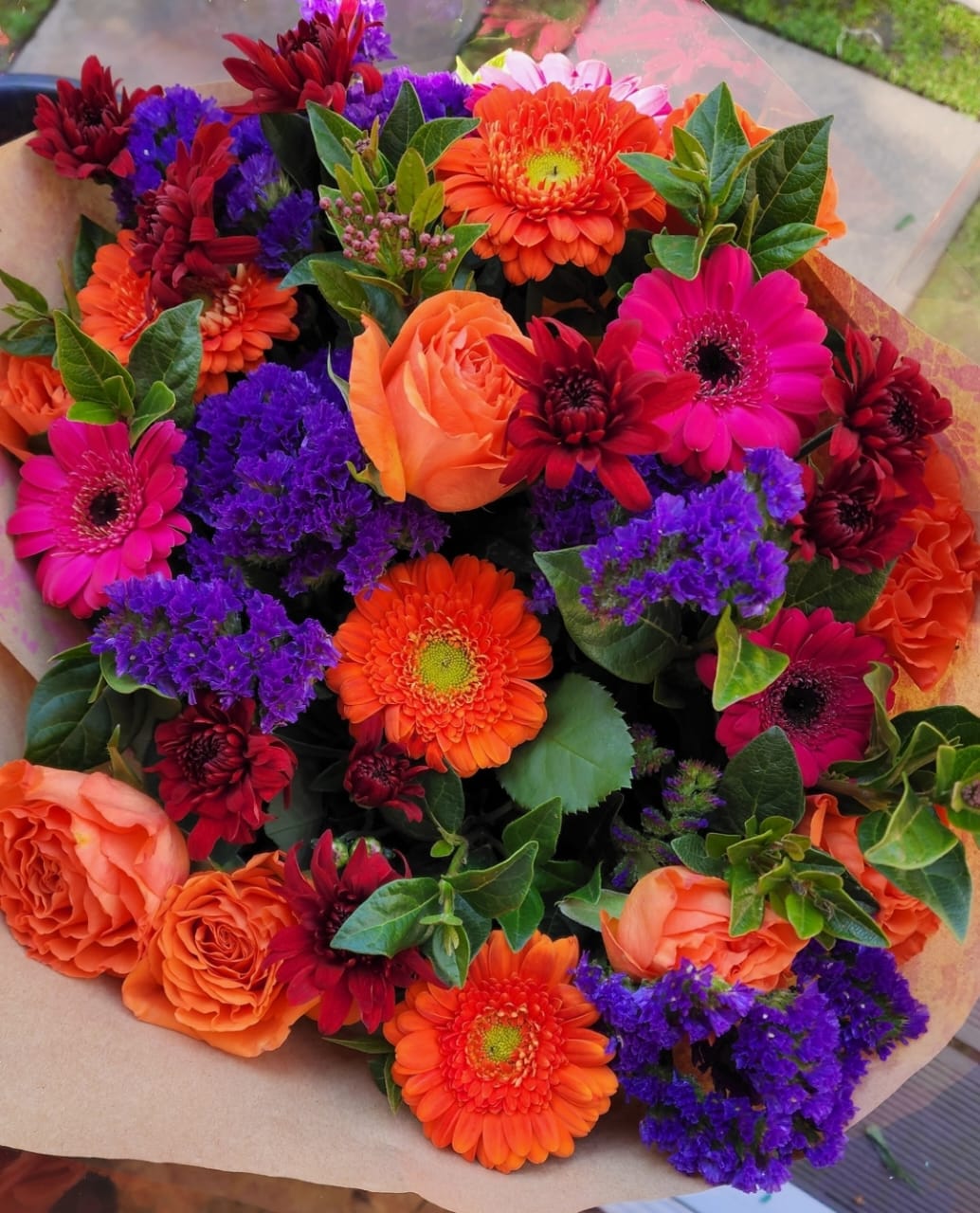 Lovely Orange Burst Bouquet