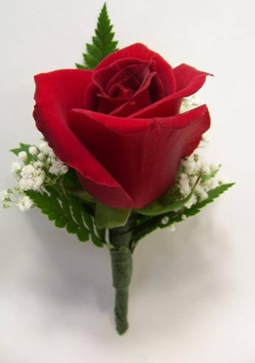 Single Rose Boutonniere